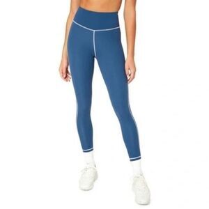 WeWoreWhat Pale Navy Blue Contrast Stitching Corset High Waisted Legging Size XS